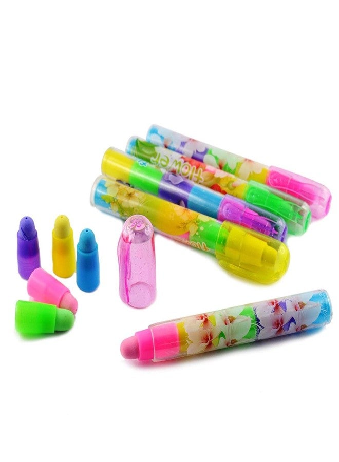 Parseed Pen Shape Erasers - Birthday Return Gifts for Kids in Bulk | Stacking Pen Type Erasers for Kids; (Multicolor Pack of 24) - Image 2